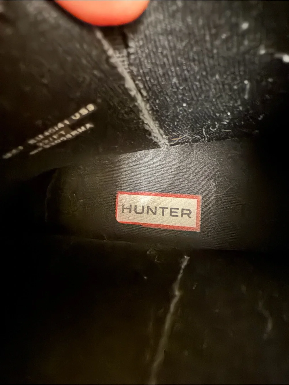 Hunter Black Original Chelsea Rain Boots Waterproof Size 9 wfs2006rma